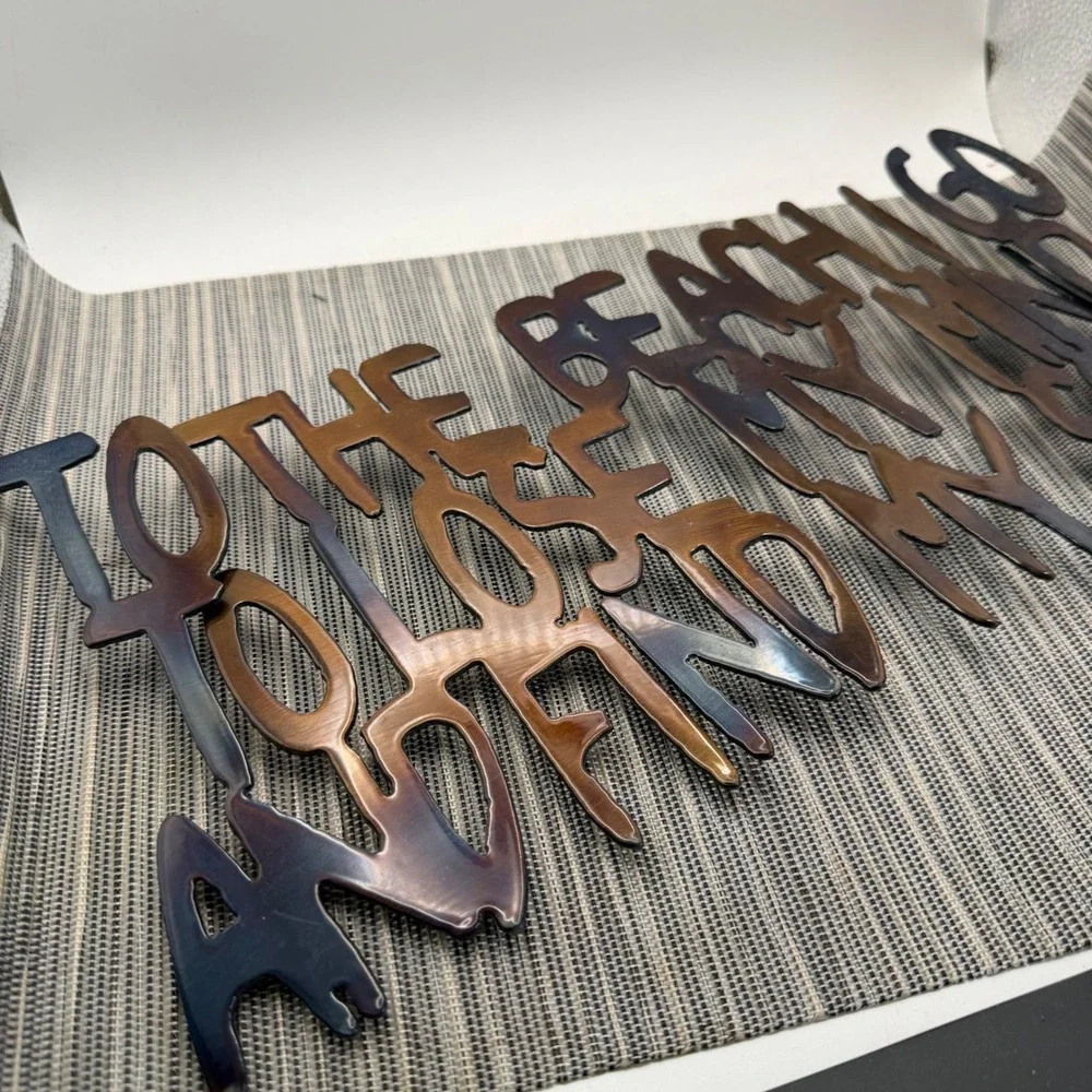 Metal Beach Wall Art Sign 12